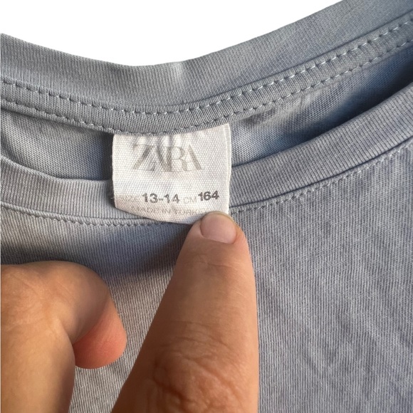 Zara Kids Long Sleeve Be YOU Tiful Today Shirt with Crystals Size 13-14 - Picture 3 of 4